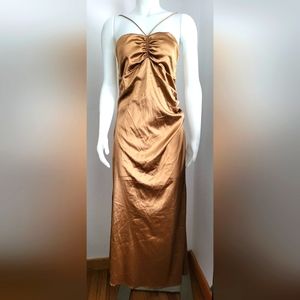 LE CHATEAU Vintage Bronze Dress (M)